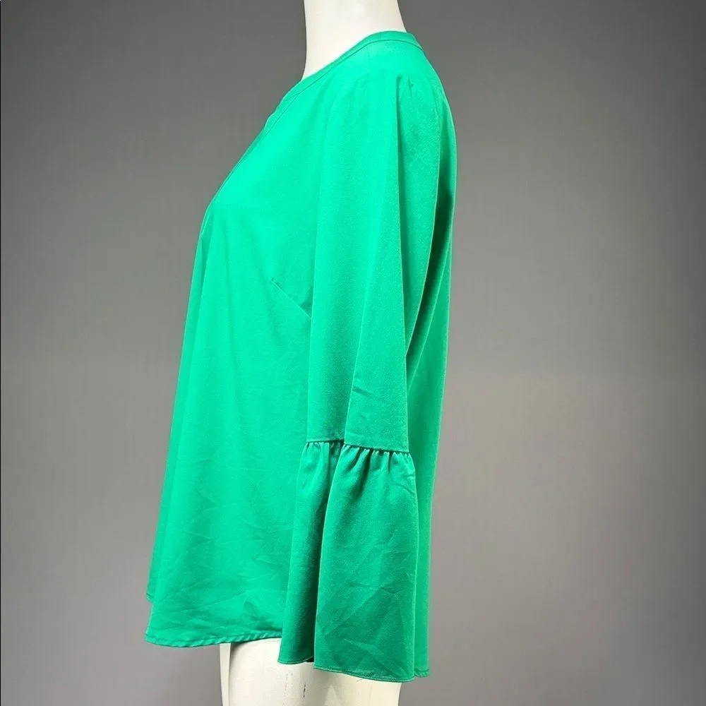 J. Crew Vibrant Green Blouse (rack15)